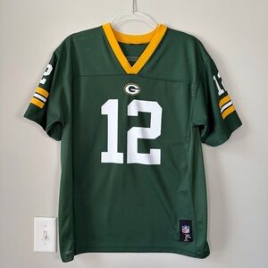 Green Bay Packers Aaron Rodgers #12 Youth Football Jersey